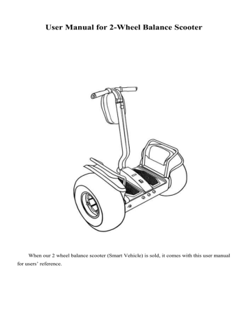 User Manual for 2-Wheel Electric Chariot Scooter | Manualzz