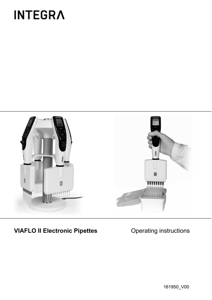 VIAFLO II Electronic Pipettes Operating Instructions | Manualzz