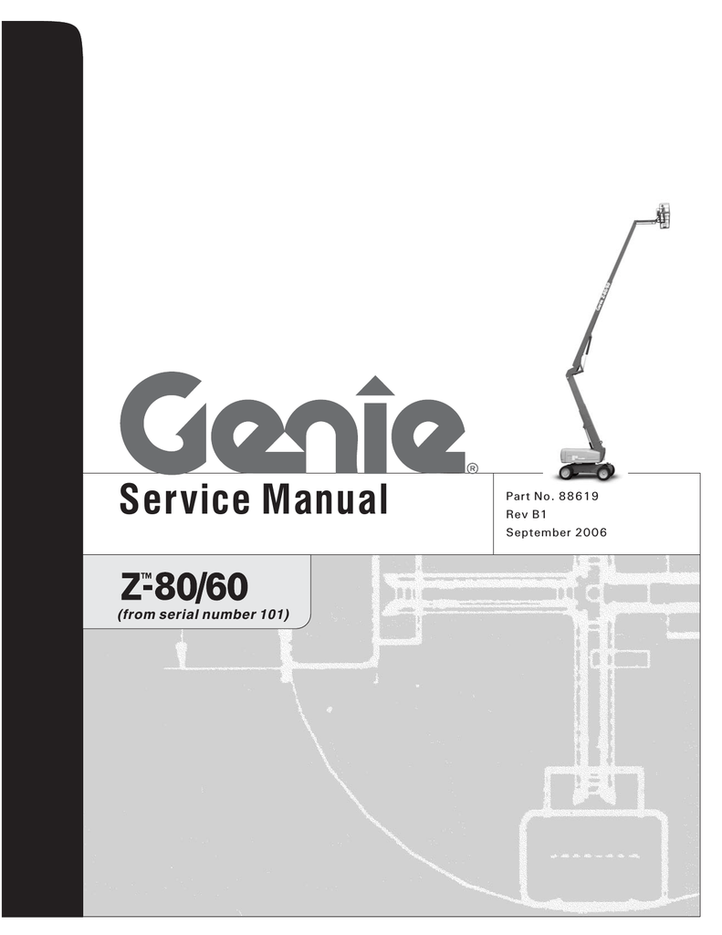 88619 Z-80/60 Service Manual