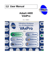  Vibration Analyzer VA4Pro 4400 User Manual