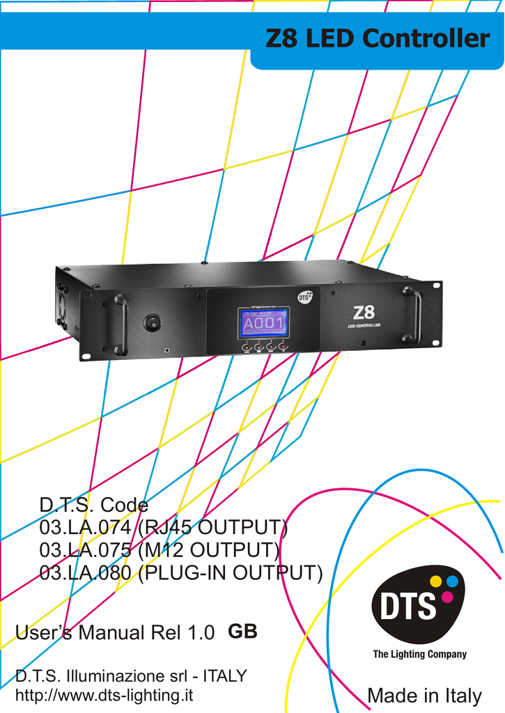 Dmx Lighting Controller User Manual | Shelly Lighting