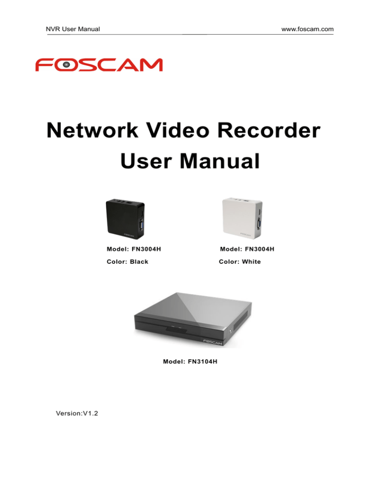 Network Video Recorder User Manual | Manualzz