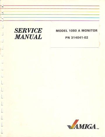 Amiga 1080 A Service manual | Manualzz