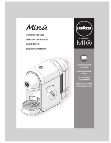 Lavazza Minù Coffee Machine Operating instructions | Manualzz