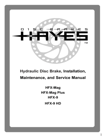 Hayes HFX9 Mag Service Guide | Manualzz