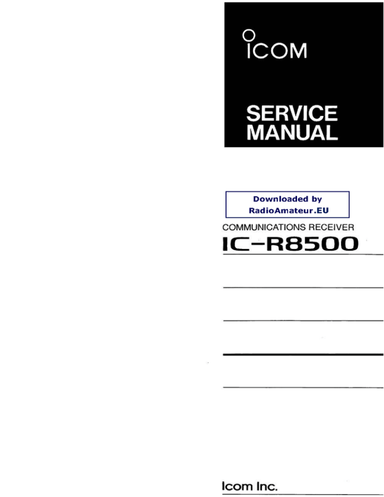 user manual icom receiver ic r8500