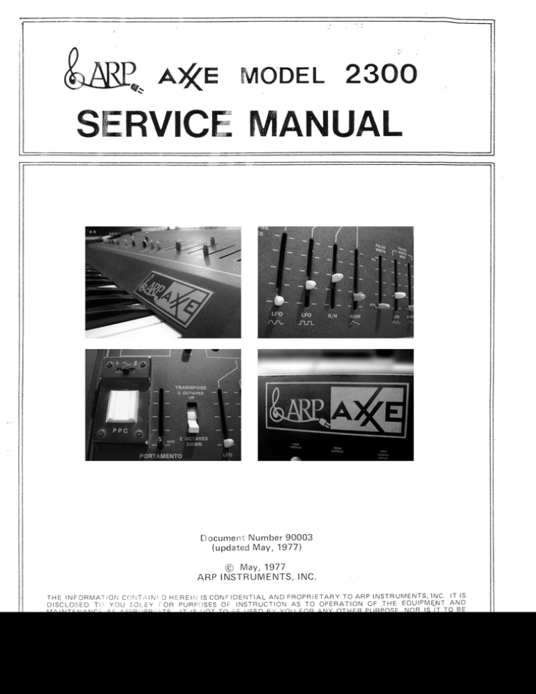 Arp Axxe Service Manual Manualzz