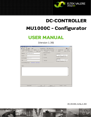 DC-CONTROLLER MU1000C – Configurator USER MANUAL | Manualzz