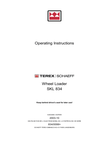 Operating Instructions Wheel Loader Skl 4 Manualzz Operating Instructions Wheel Loader Skl 4 Manualzz