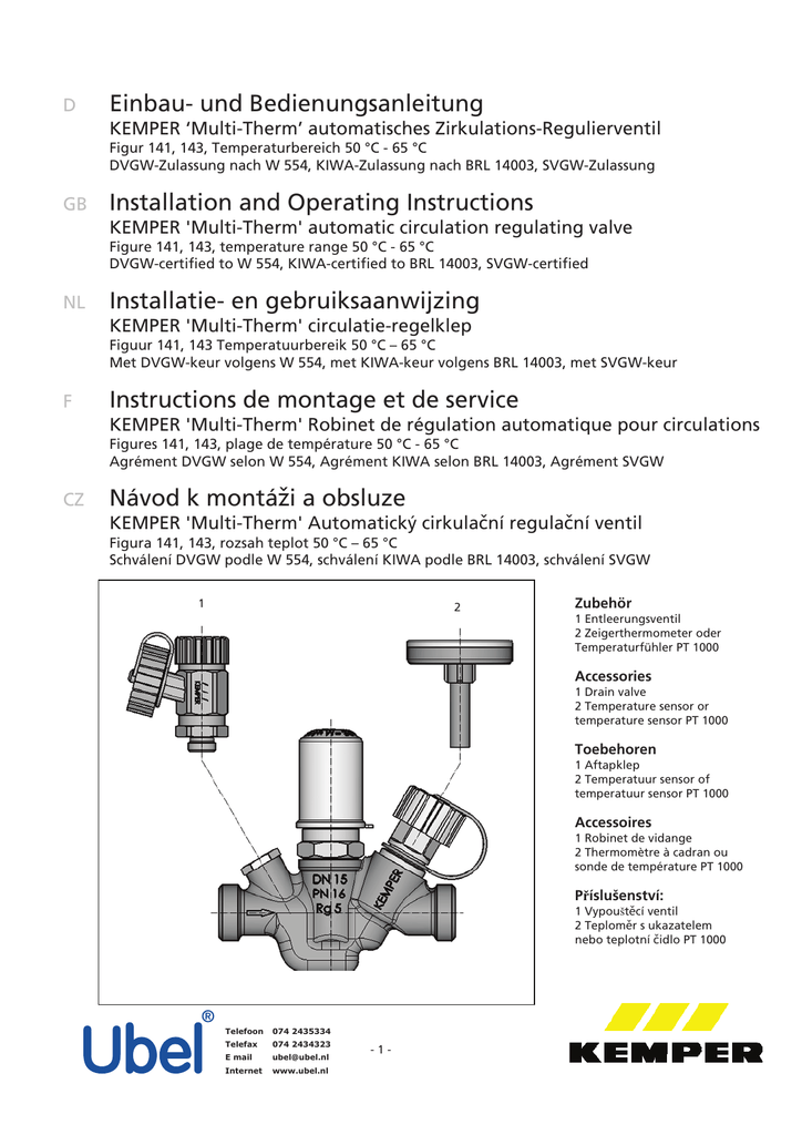 Einbau Und Bedienungsanleitung Gb Installation And Operating Manualzz