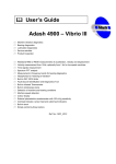 Adash Vibrio III User's Guide