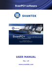 SvanPC++ USER MANUAL Ver. 1.0 | Manualzz