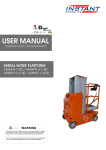 Aerial Work Platform AMWP 8-1100, 9.5-1100, 9.5-2100 User Manual