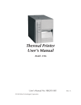 Zebra Technologies Thermal Printer 2746 User's Manual