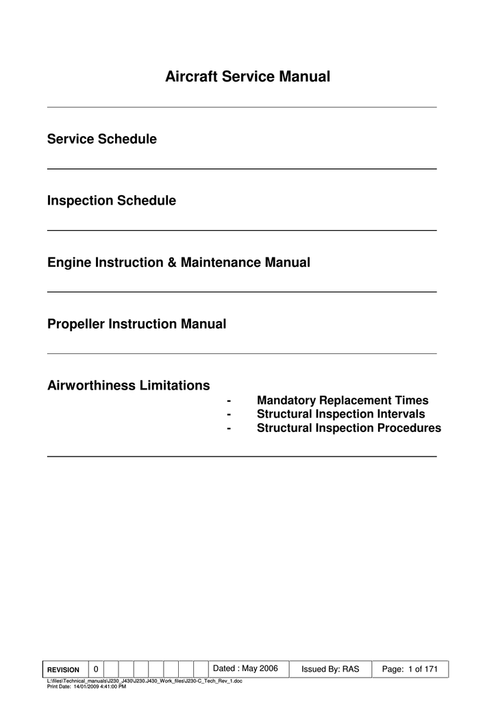 Jabiru Aircraft Service Manual Manualzz