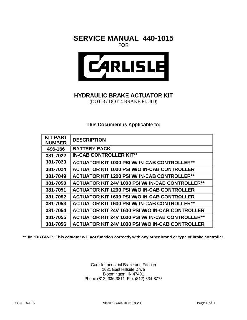 Carlisle Brake Controller Wiring Diagram - HANISHAARI