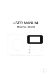 DAB/FM radio DB-230 User Manual