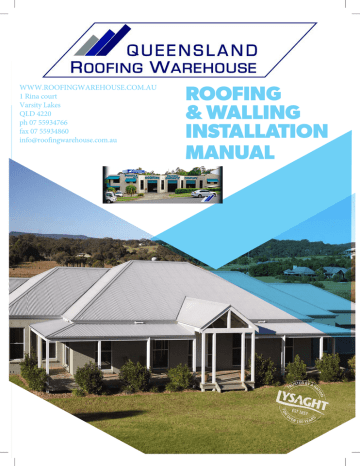 Roofing Walling Installation Manual Manualzz Roofing Walling Installation Manual Manualzz