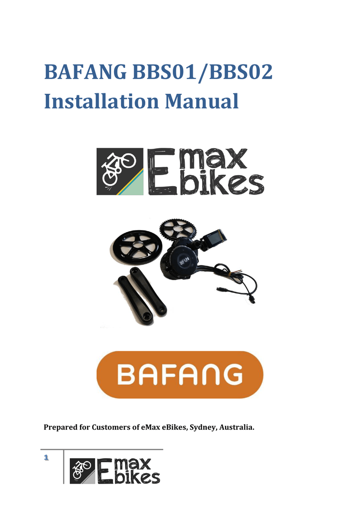 bafang bbs02 installation