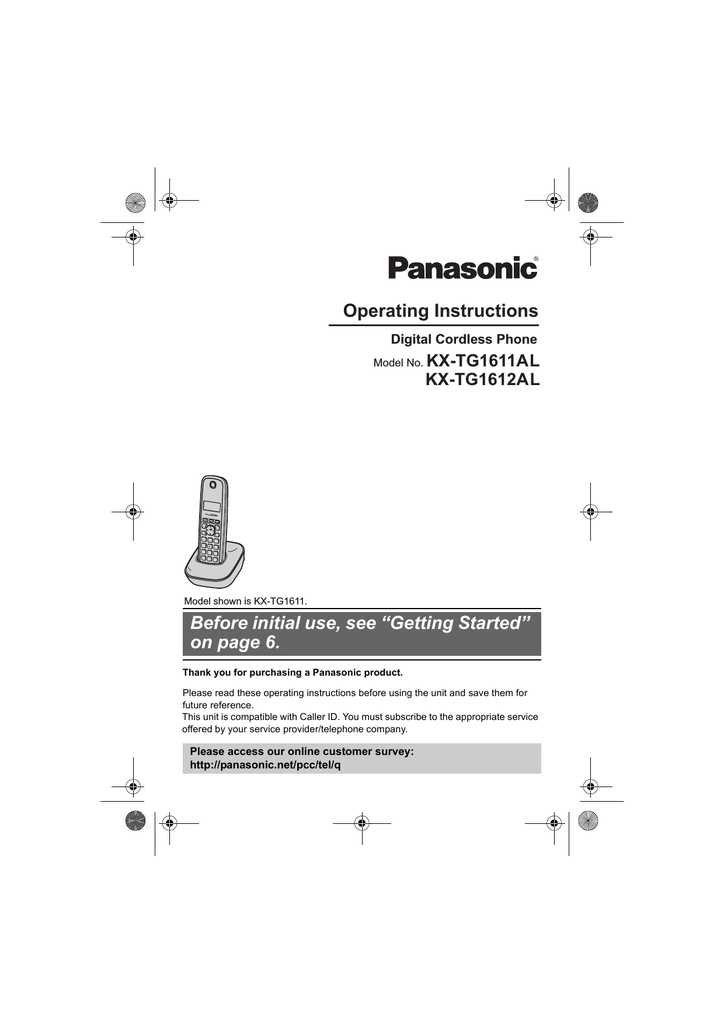 panasonic cordless phone user manual