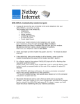 Netbay ADSL/ADSL2+ Troubleshooting Guide