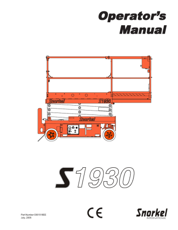 Snorkel S1930 Operator's Manual | Manualzz