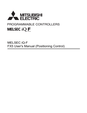 MELSEC iQ-F FX5 User's Manual (Positioning Control) | Manualzz