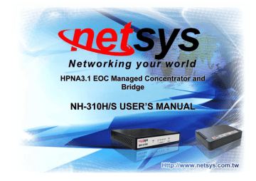netsys NH-310S User manual | Manualzz
