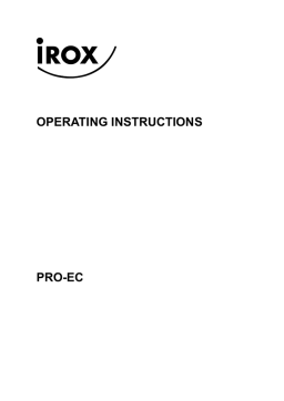 Irox PRO EC Owner Manual