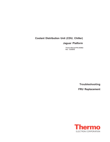 Troubleshooting FRU Replacement Coolant Distribution Unit (CDU | Manualzz