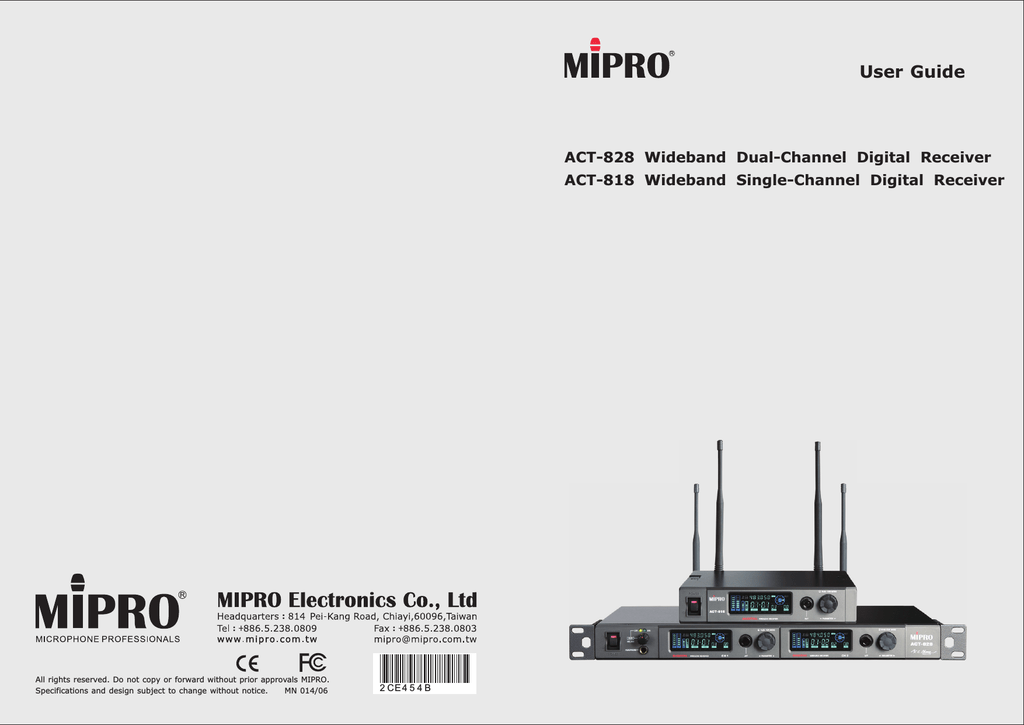 Mipro Act 707 Frequency Chart