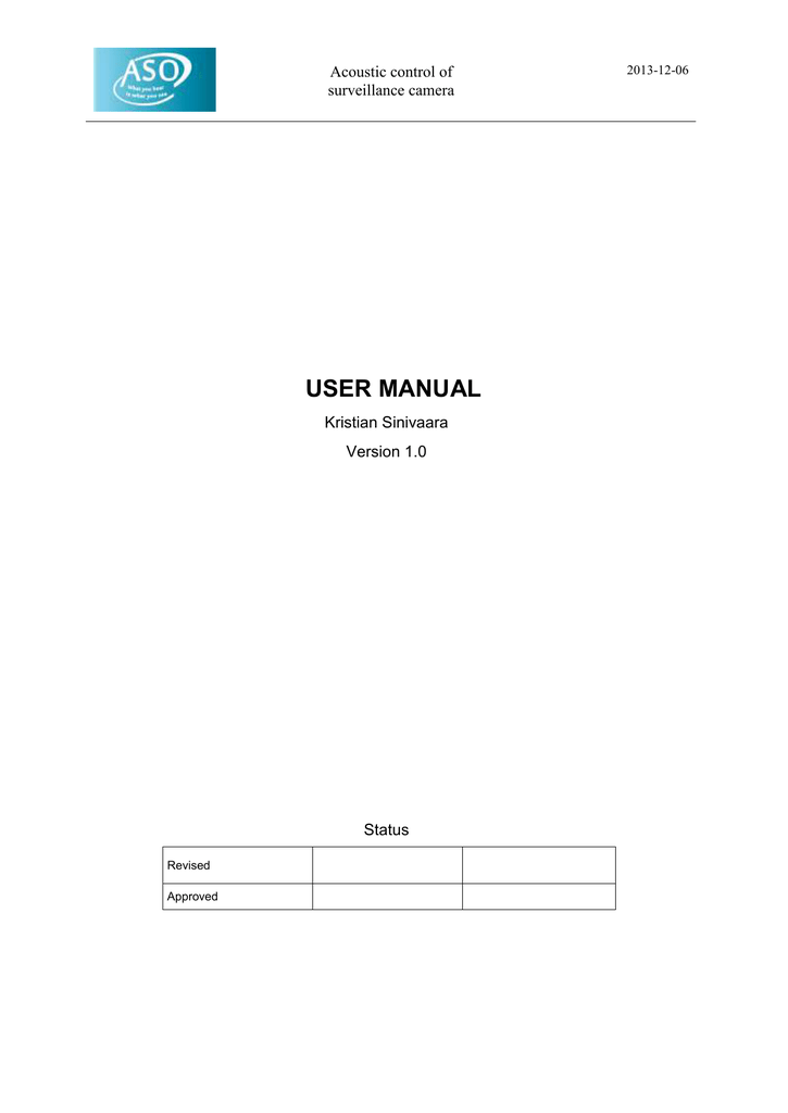 User Manual Isy Linkoping University Manualzz