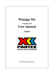 Partex Winsign NG User Manual