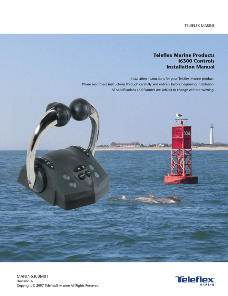 Teleflex Marine Products i6300 Controls Installation Manual Manualzz