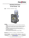 Hoist ATLAS Climber - 700 Operating instructions