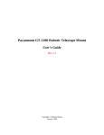Software Bisque GT-1100 User Guide: AI Chat &amp; PDF 