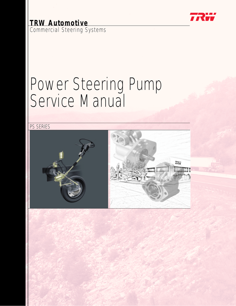 Power Steering Pump Service Manual Manualzz