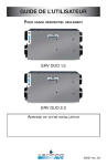 Guide de l&rsquo;utilisateur ERV DUO 1.5, ERV DUO 2.0