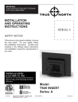 True North TN20 INSERT Installation And Operating Instructions Manual