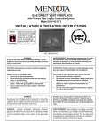 Mendota DXV-45 DT3 Installation &amp; Operating Instructions