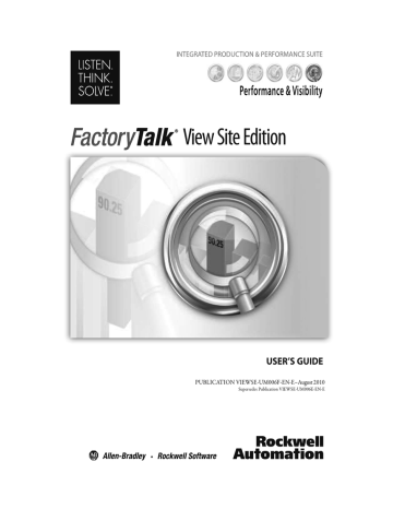 FactoryTalk View Site Edition User's Guide | Manualzz