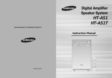 Samsung HT-AS1 User manual | Manualzz