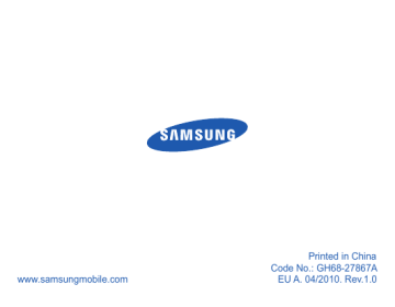 Samsung BHM3500 Handleiding | Manualzz
