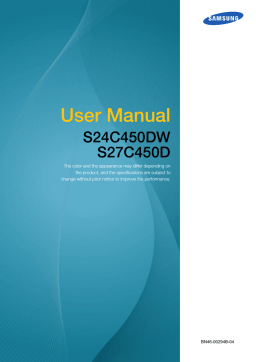Samsung S27C450D User manual