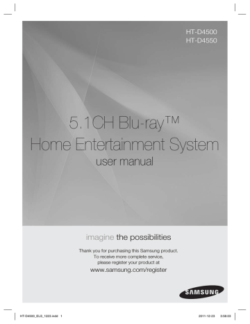 Samsung HT-D4500 User manual | Manualzz