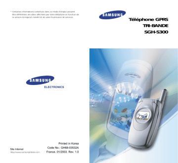 Écran. Samsung SGH-S300, SGH-S300M | Manualzz