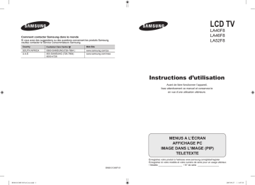 Samsung LA52F81B Manuel utilisateur | Manualzz