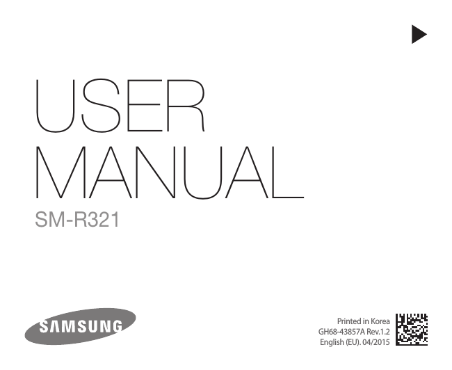 Samsung SM-R321 User manual | Manualzz