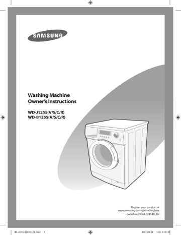 Samsung Wd J1255c User Manual Manualzz