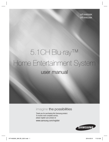 Samsung HT-H4500K User manual | Manualzz